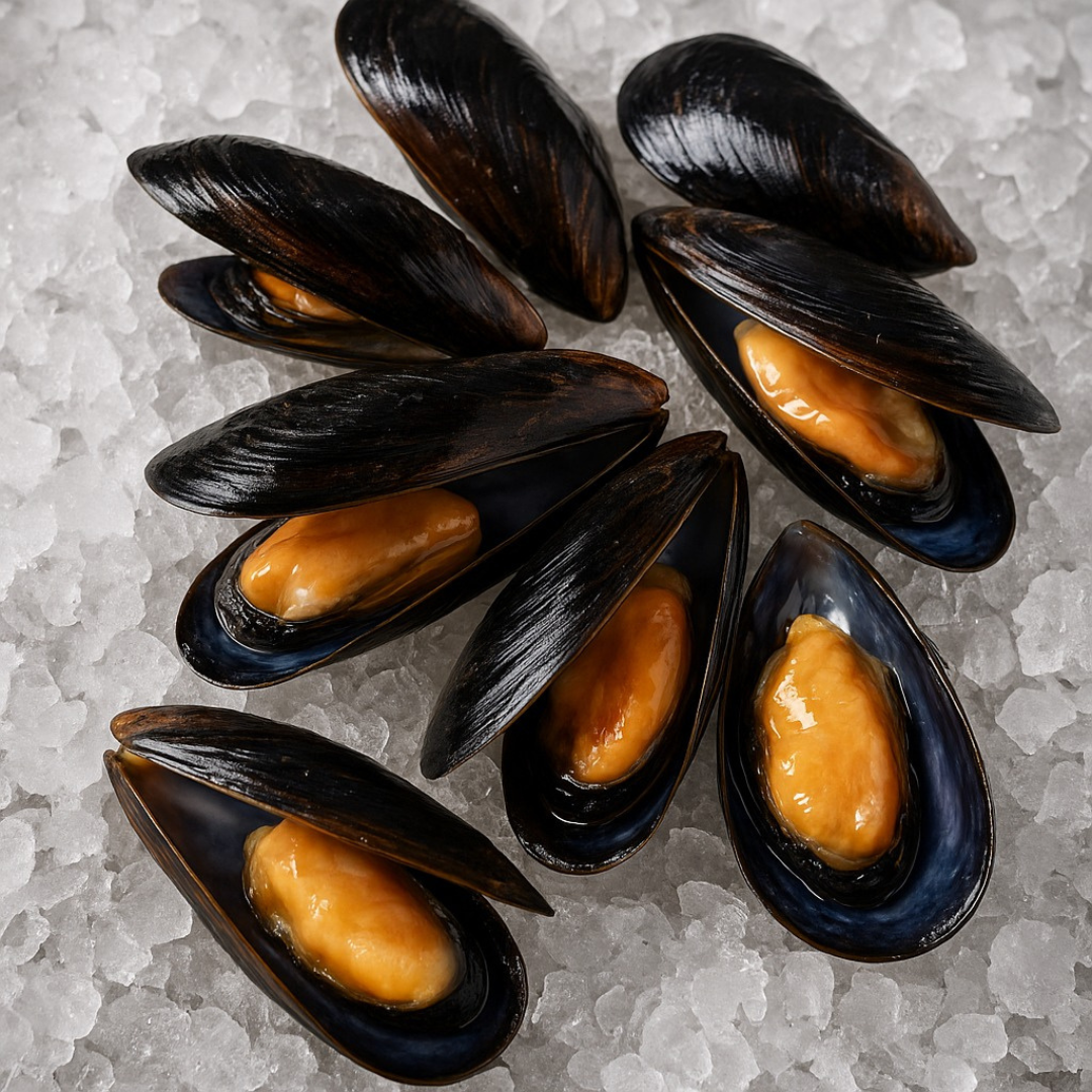 Argentinian Blue Mussels (Mytilus edulis platensis) – Sustainable Harvest – 2 lb Bag