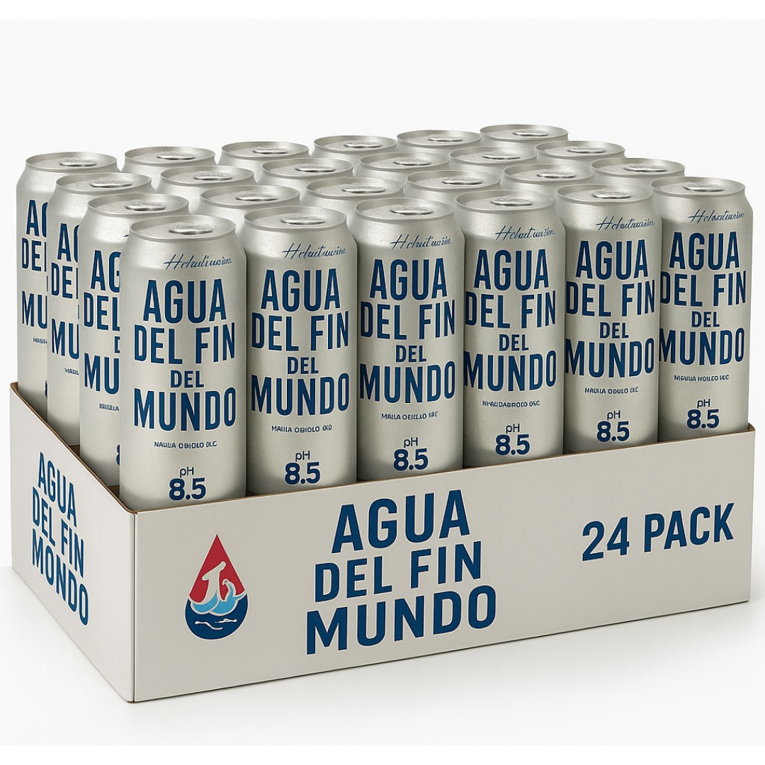 Agua del Fin del Mundo ā Alkaline Water 24-Pack ā pH 8.5 ā Premium Hydration ā 16 fl oz