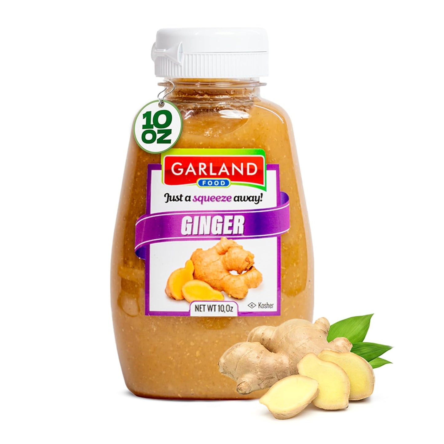 Garland Ginger Paste – Easy Squeeze Bottle – 10 oz
