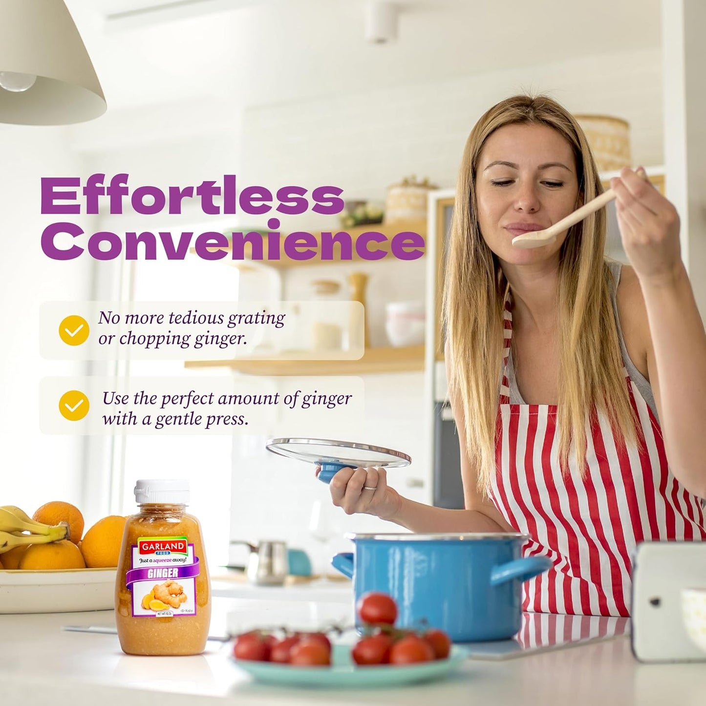 Garland Ginger Paste – Easy Squeeze Bottle – 10 oz