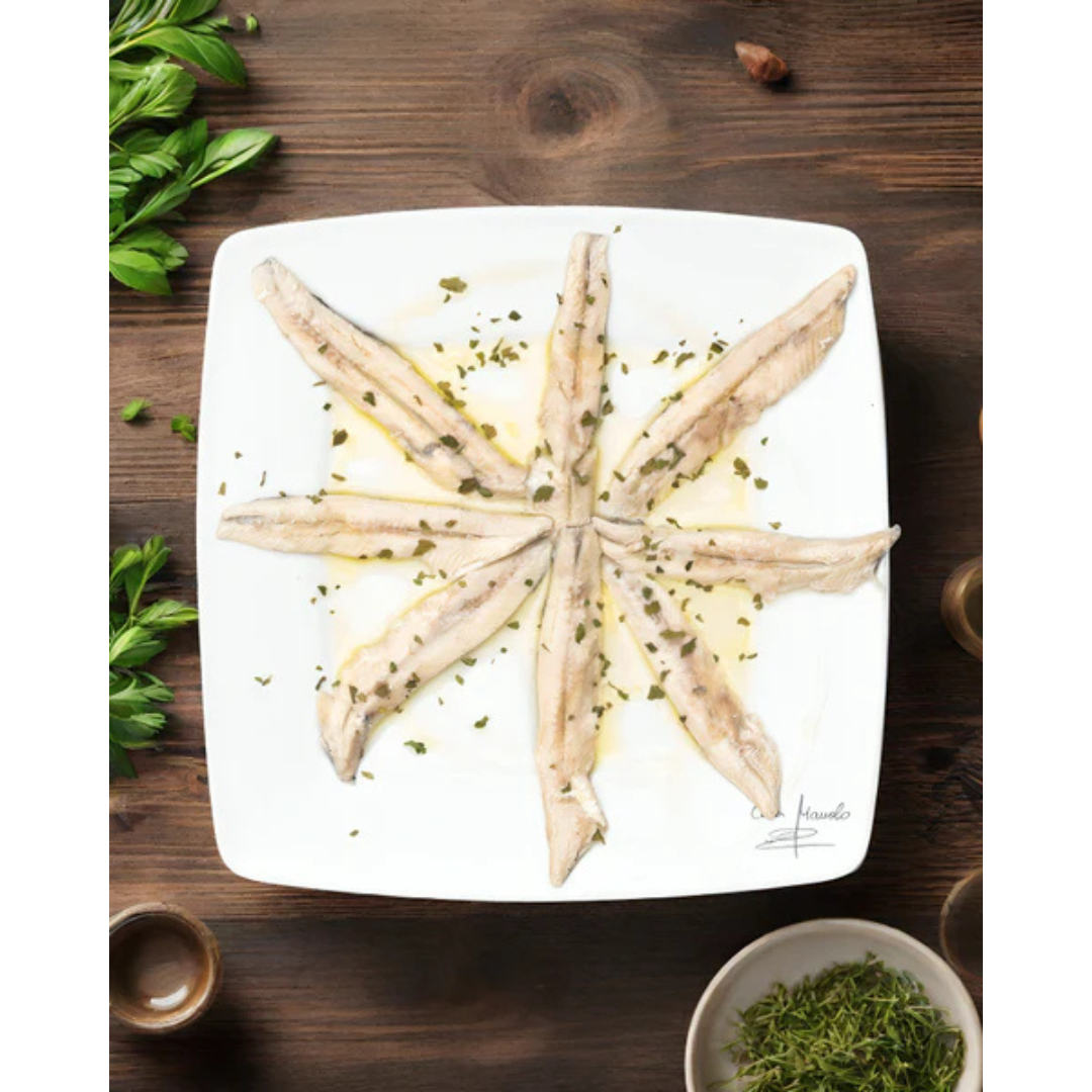 Argentinian Anchovy Fillets (Anchoita) – Salted and Marinated – 200g Jar