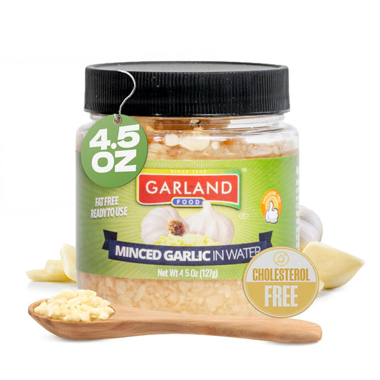 Garland Minced Garlic – In Water – 4.5 oz – Made in USA