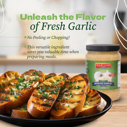 Garland Minced Garlic – In Water – 32 oz – Made in USA
