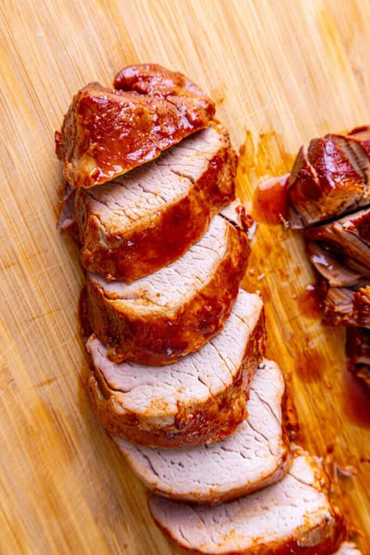 Glazed Pork Tenderloin – Juicy, Slow-Cooked & Sliced (1 lb)